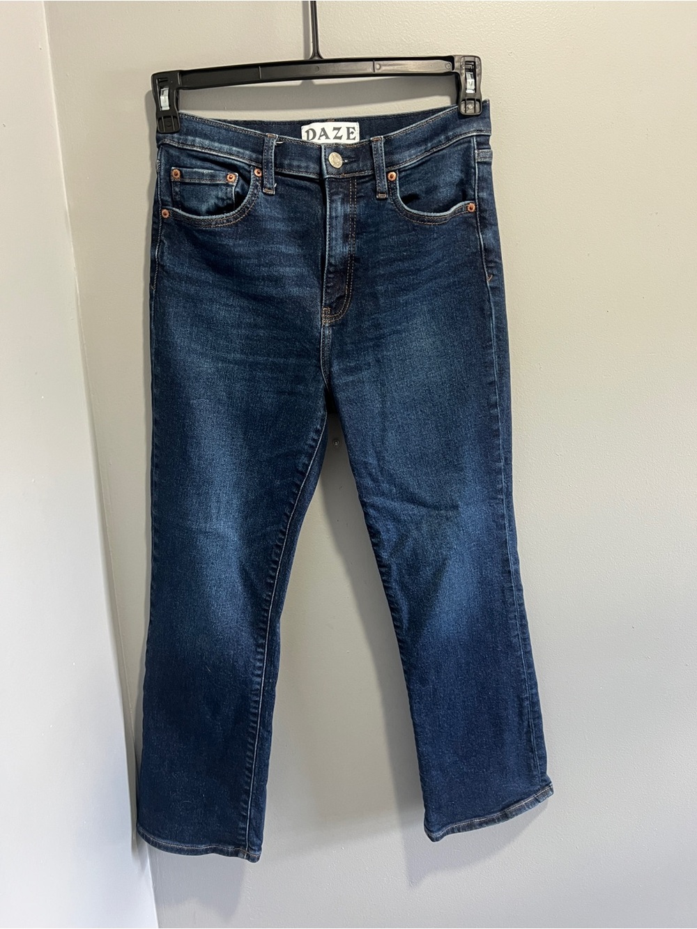 DAZE Dark Indigo Straight Leg Jeans